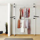 Heavy Duty Adjust Clothes Rail Storage Garment Shelf Hanging Display Stand Rack-4