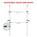 Heavy Duty Adjust Clothes Rail Storage Garment Shelf Hanging Display Stand Rack-5