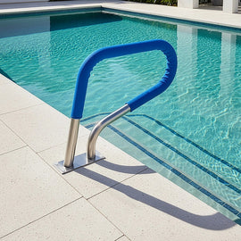 Swimming Pool Hand Rail Step Grab Rail 76.2x55.8cm with Drill Bit - 0