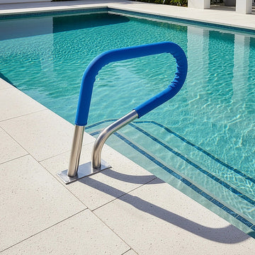 Swimming Pool Hand Rail Step Grab Rail 76.2x55.8cm with Drill Bit - 0