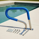 Swimming Pool Hand Rail Step Grab Rail 76.2x55.8cm with Drill Bit-8