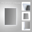 Smart Mirror Bathroom Vanity LED Lighted Wall Mirror 800x600mm-8