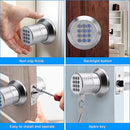 Digital Electronic Code Door Lock Keyless Entry Keypad Programmable Lock Knob-7