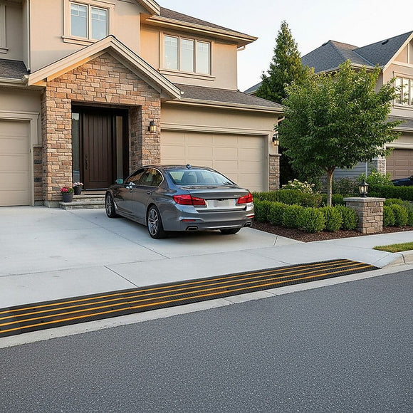 Car Driveway Curb Ramp Rubber 10,000 Kg Industrial Capacity