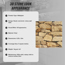 Rustic Rock Brick Wallpaper-4
