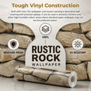 Rustic Rock Brick Wallpaper-7