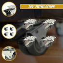 4x 2 Inch Heavy Duty Swivel Castor Wheels 50mm Brake-6