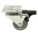 4 x 2" Heavy Duty Swivel Double Wide Castor Wheels Trolley 50mm Furniture Rubber With Brake-4