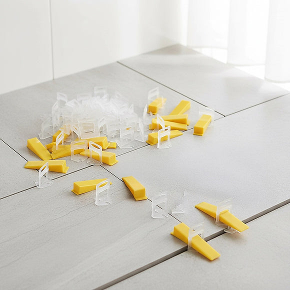 1000x Tile Leveling System Clips Levelling Spacer Tiling Tool Floor Wall