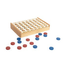 Wooden 4 in a Row Game Classic Family Board Game Educational Toy for Kids & Children-11