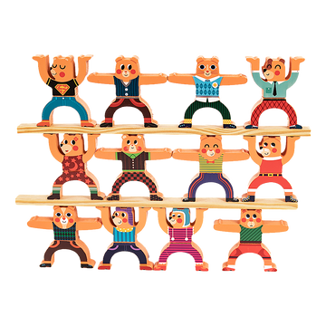 Balancing Stacking Blocks Educational Balance Wooden Acrobatic Toys Game