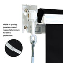 Outdoor Folding Arm Awning Retractable Sunshade Canopy Black 4.0m x 2.5m-9