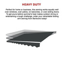 Outdoor Folding Arm Awning Retractable Sunshade Canopy Grey 5.0m x 2.5m-10