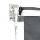 Outdoor Folding Arm Awning Retractable Sunshade Canopy Grey 4.0m x 3.0m-4