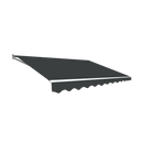 Outdoor Folding Arm Awning Retractable Sunshade Canopy Grey 4.0m x 3.0m-1