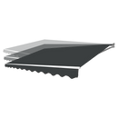 Outdoor Folding Arm Awning Retractable Sunshade Canopy Grey 4.0m x 3.0m-8