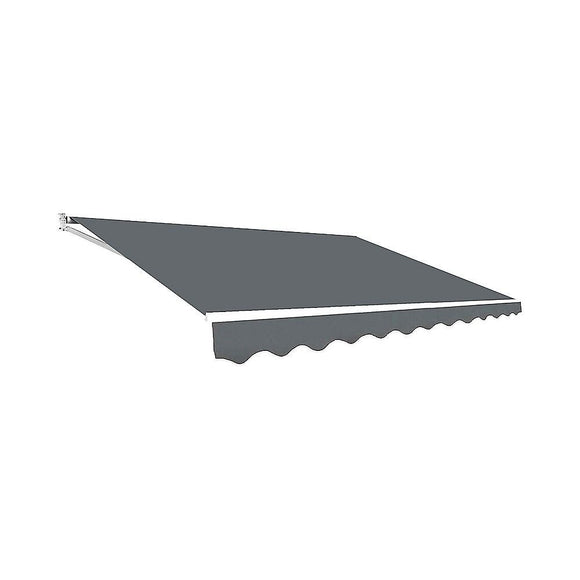 Motorised Outdoor Folding Arm Awning Retractable Sunshade Canopy Grey 3.0m x 2.5m