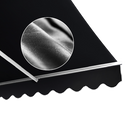 Motorised Outdoor Folding Arm Awning Retractable Sunshade Canopy Black 4.0m x 3.0m-8