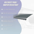 Motorised Outdoor Folding Arm Awning Retractable Sunshade Canopy Grey 5.0m x 2.5m-12