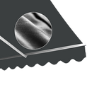 Motorised Outdoor Folding Arm Awning Retractable Sunshade Canopy Grey 5.0m x 2.5m-9