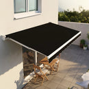 Motorised Outdoor Folding Arm Awning Retractable Sunshade Canopy Black 5.0m x 3.0m-1