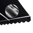 Motorised Outdoor Folding Arm Awning Retractable Sunshade Canopy Black 5.0m x 3.0m-3