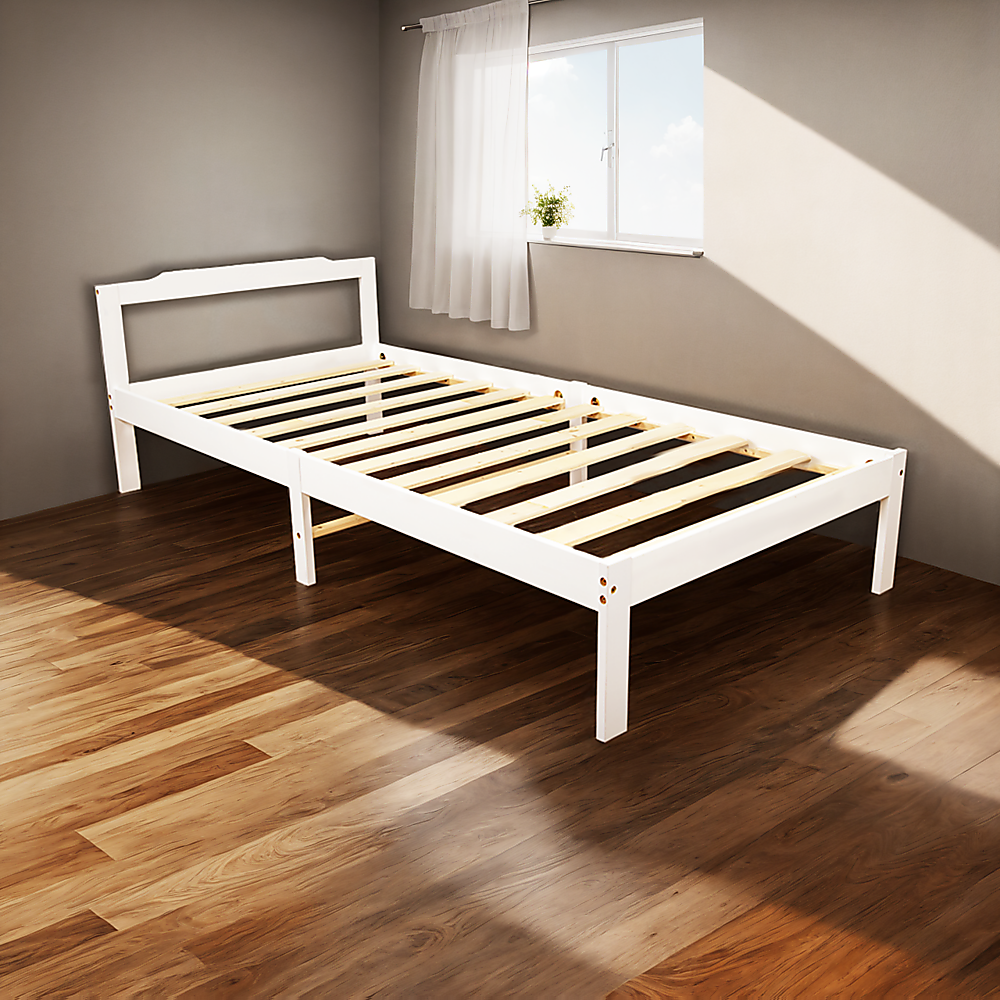 Natural Wooden Bed Frame Home Furniture