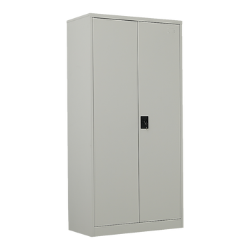 Two-Door Metal Cabinet Shelf Storage for Home Office Gym