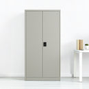 Two-Door Metal Cabinet Shelf Storage for Home Office Gym-7