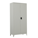 Two-Door Metal Cabinet Shelf Storage for Home Office Gym-1