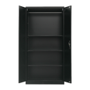 Two-Door Metal Cabinet Shelf Storage for Home Office Gym-1