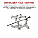 4 X All-purpose Dolly Metal Heavy Duty Furniture Mover Slider Set-14