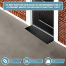 Cuttable Threshold Ramp Rubber Wheelchair Ramp Solid 4 cm Rise 90 cm Wide-7