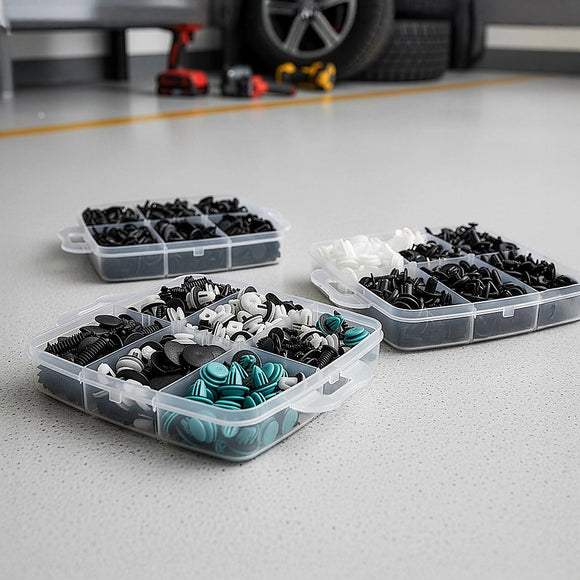 1000PCS Car Retainer Clips Auto Fasteners Push Trim Clips Pin Rivet Bumper Kit