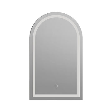 Arched LED Wall Mirror Bathroom Mirrors Makeup Anti-fog 600mm x 1000mm