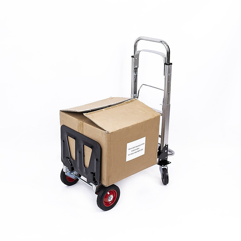 Hand Truck 2 in 1 Folding Dolly Cart 180kg Capacity Heavy Duty Aluminium