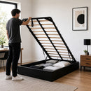 Gas Lift Bed Mechanism – King Single Bed Frame with Wooden Slats-1