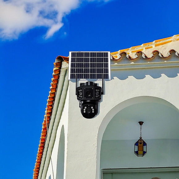 9MP Wireless Solar Camera WIFI Security Outdoor Battery PTZ CCTV Home House V380