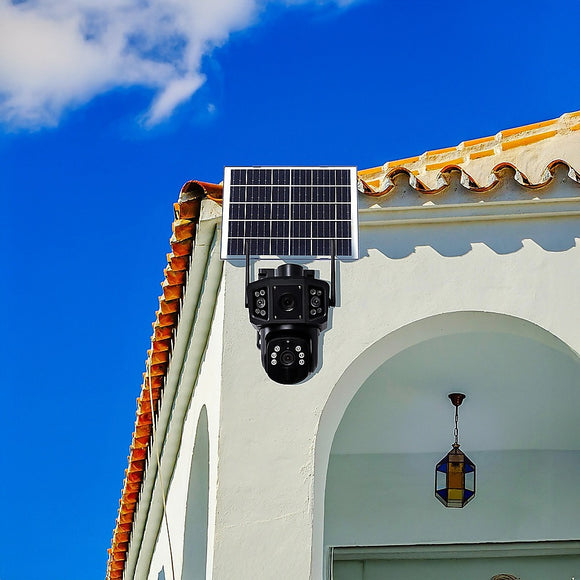 9MP Wireless Solar Camera WIFI Security Outdoor Battery PTZ CCTV Home House V380
