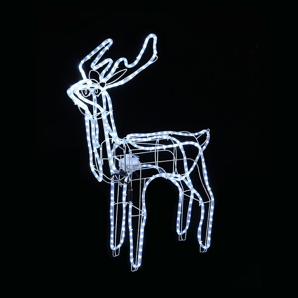 LED Ropelight Standing Reindeer Small Moving Cool White available in 2 types - Standing - 0