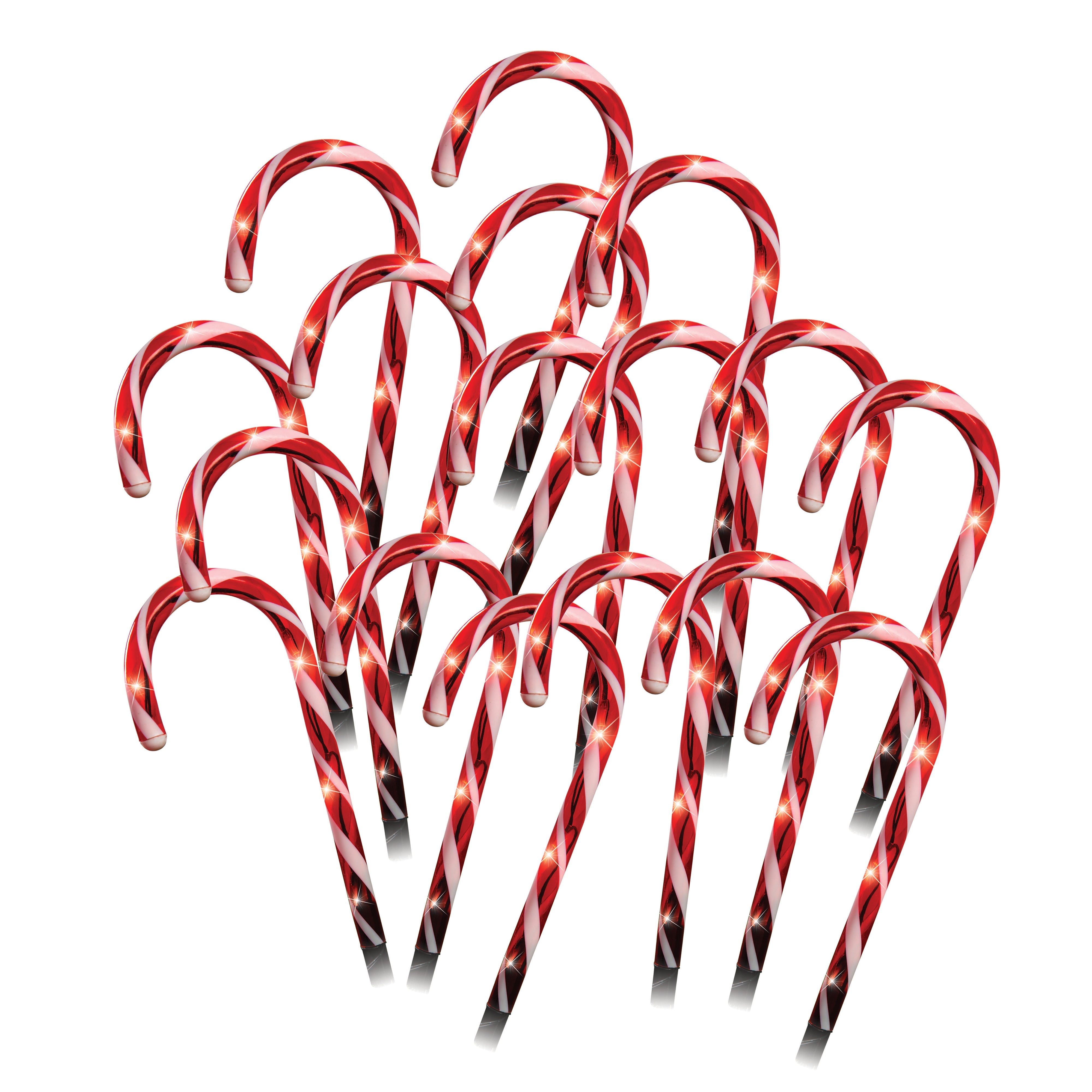 LED Candy Canes Path Lights 20pk - 0