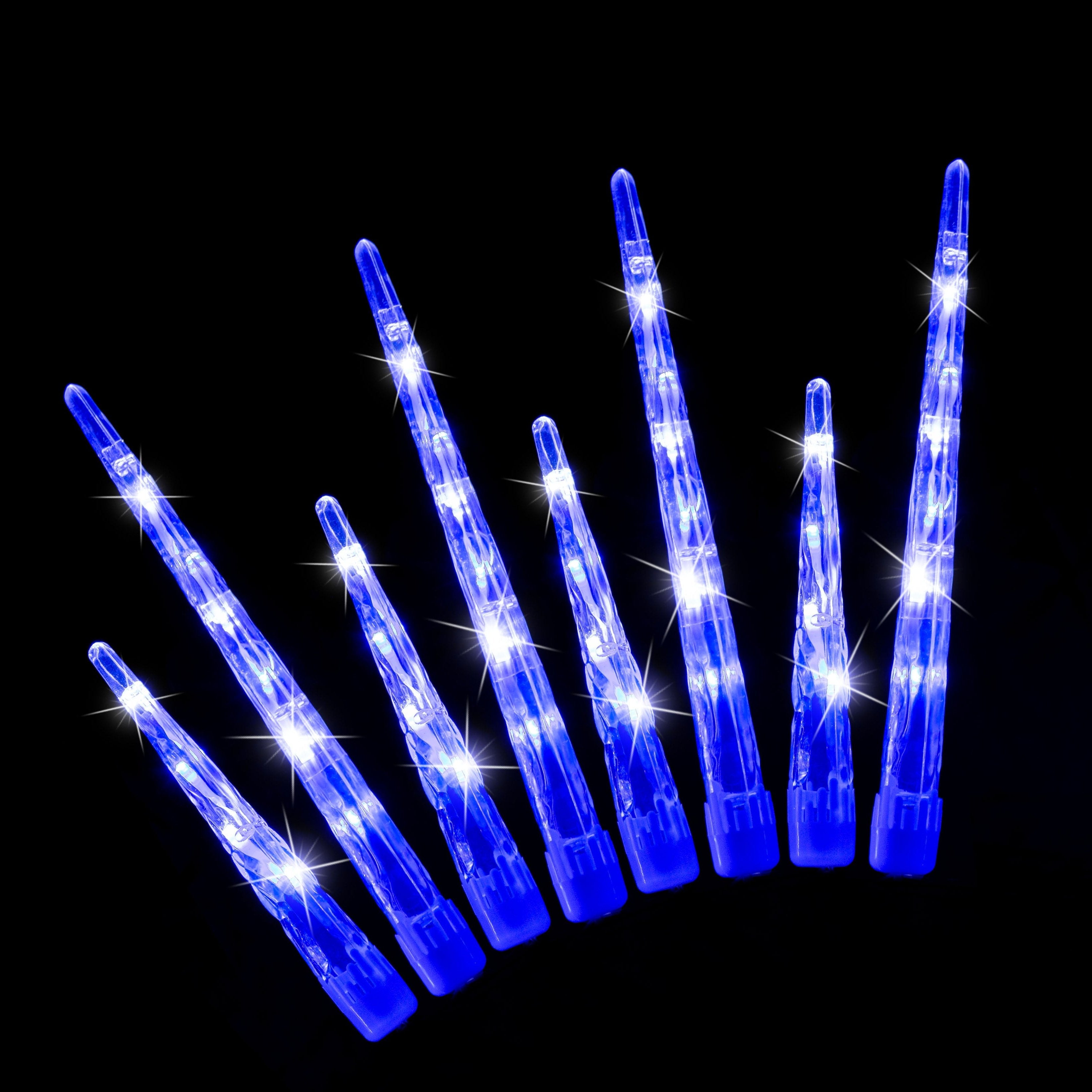 LED Icicle Tube Lights 24-Pack Available in 2 Colors - White - 0