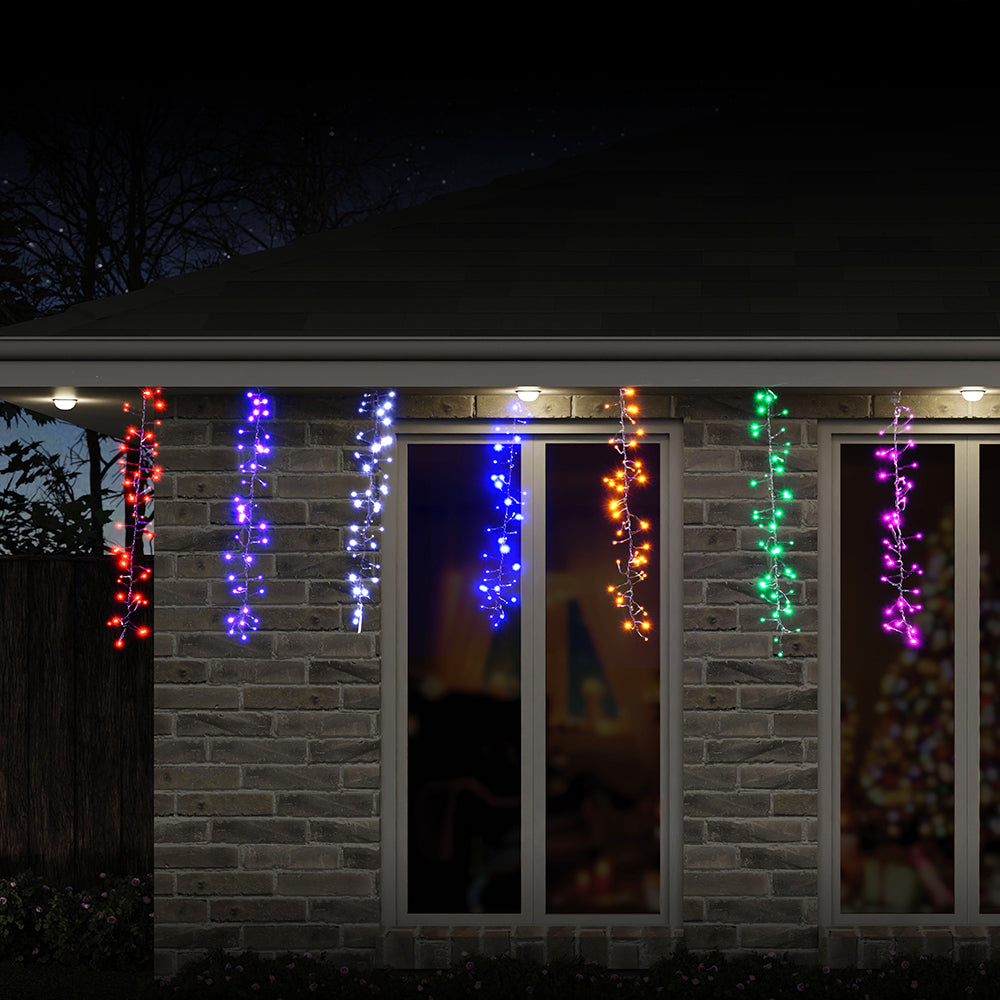 LED Rainbow Cluster Strand Lights Digital - 0