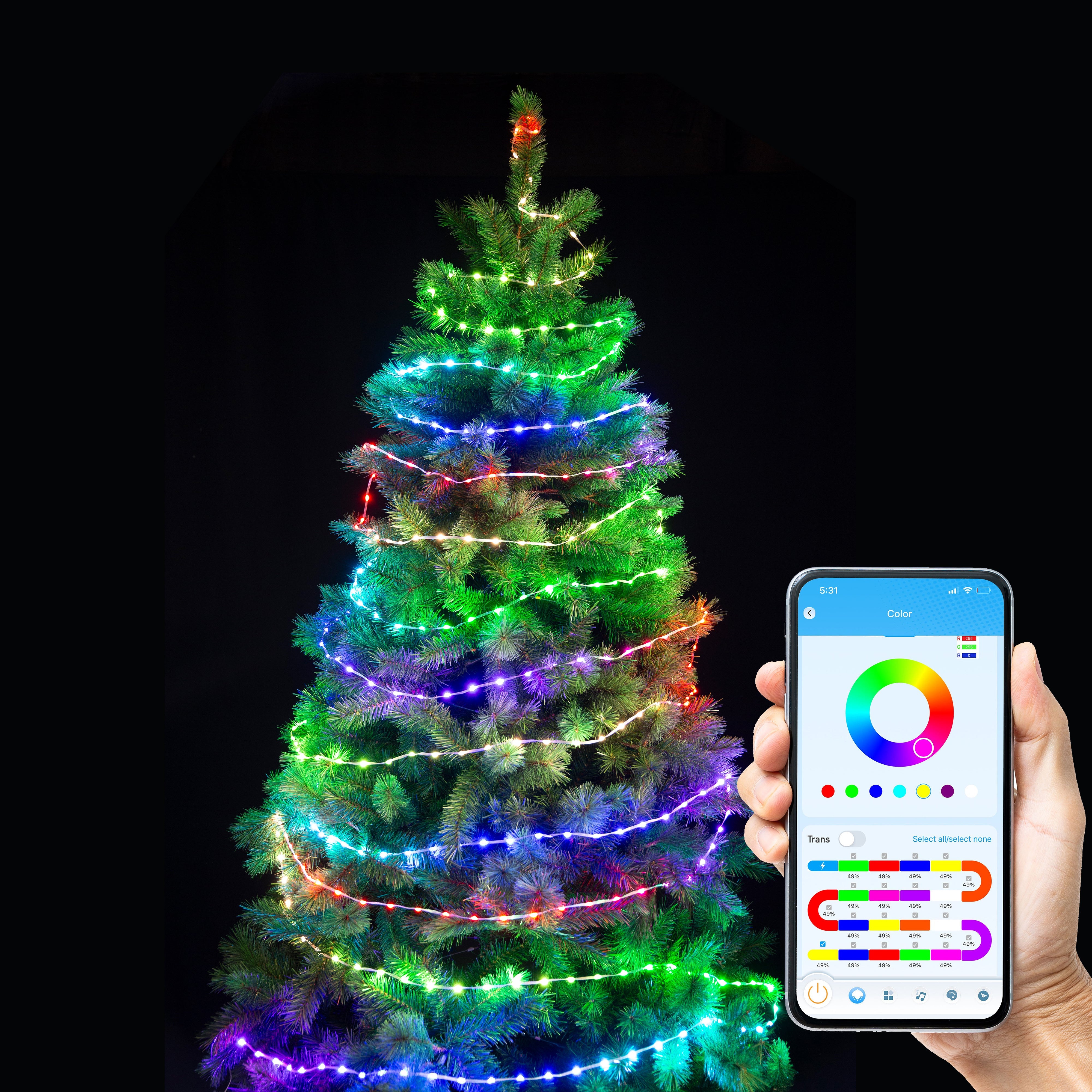 App Controlled Lightshow Fairy Lights LEDs Reel available in 2 Lengths - 10 meter - 0