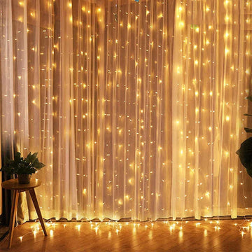 Christmas Lights Curtain Garland - 0