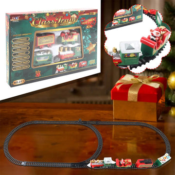 Realistic Christmas Electric Train Set - 0