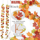 2M Artificial Fall Maple Leaf Garland-3