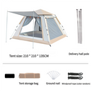 Camping Tent with Awning | Waterproof Family Tent with Carry Bag and Accessories 210*210*135cm Cloudy Gray-4