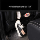 Black Leather Car Backseat Organizer with Foldable Tray Table & Trash Bag - Multi-functional Car Storage Solution-3