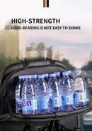 Chocolate Leather Car Backseat Organizer with Foldable Tray Table & Trash Bag - Multi-functional Car Storage Solution-5